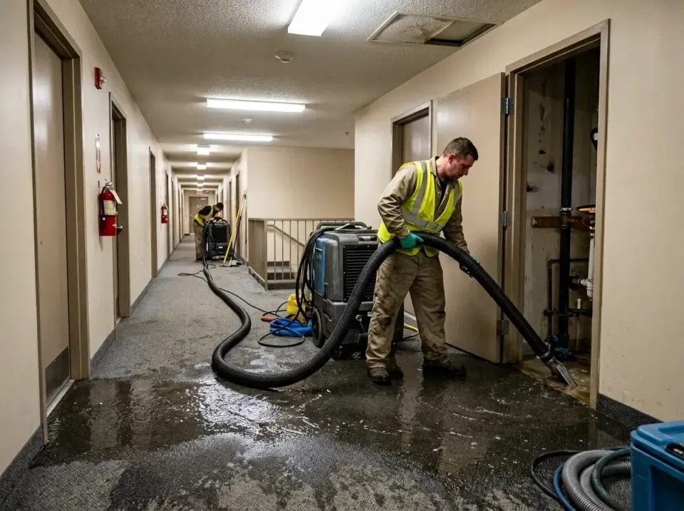 multi-unit-apartment-hallway-f-005 — frequently asked questions, Emergency Burst Pipe Water Extraction & Removal in Levittow…